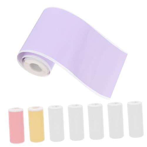 CANIGHT 8 Rollen Mini Thermodruckerpapier Selbstklebende für Drucker Farbiges Etikettenpapier für Notizen Fotos und Dokumente von CANIGHT