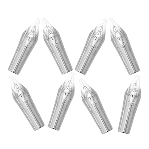 CANIGHT 8 Stück Füllfederhalter Ersatzfedern, Metallfedern, Füllfederhalter Zubehör, Universelle Füllfederhalter Federn, Kalligraphie Feder, Studenten Feder, Stift Ersatzspitzen, von CANIGHT