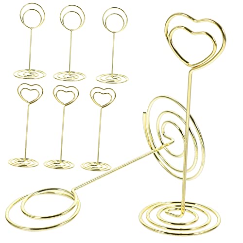 CANIGHT Mini-tischkartenhalter Aus Draht 8 Stück Tischnummernhalter Für Hochzeiten Fotohalter Mit Sockel Für Memos Und Notizen CANIGHT Mini-tischkartenhalter Aus Draht 8 Stück Tischnummernhalter Für Hochzeiten Fotohalter Mit Sockel Für Memos Und Notizen von CANIGHT