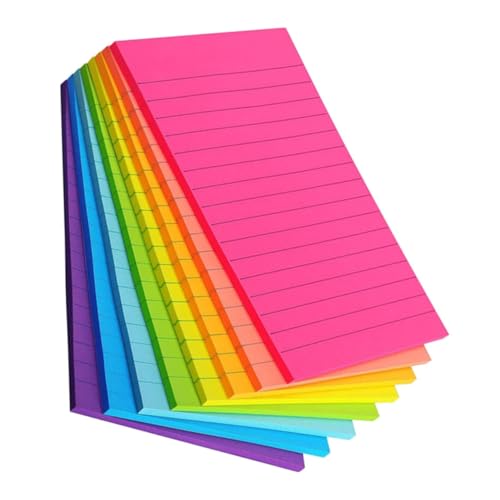 CANIGHT 8 Teiliges Notizbuch, Tragbarer Notizblock, Farbige Notizblöcke, Haftnotizblöcke, Selbstklebende Notizblöcke, Praktische Notizblöcke, Haftnotizaufkleber, Haftnotizblöcke, von CANIGHT