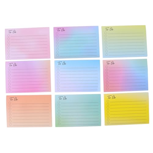CANIGHT Bunte Haftnotizen Praktische Büro und Lernunterstützung Wiederverwendbare Klebezettel für Notizen Memo Sticker Farben für Schule und Büro von CANIGHT