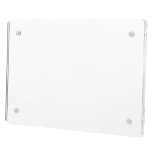 CANIGHT Klarer Acryl-visitenkartenständer, Magnetischer Kartenhalter, Namenskarten-präsentationsständer Für Den Schreibtisch, Mini-acryl-bilderrahmen Für Zuhause Und Büro von CANIGHT