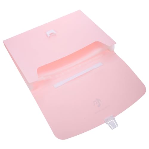 CANIGHT Simple Pp13 Tragbare Akkordeontasche Mehrschichtige Dokumententasche A4 Ordner Studentenhandtasche Aufbewahrungsdokumententasche (Simple Series Pink) Aktenaufbewahrungsordner von CANIGHT