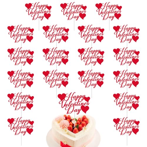 24 Stück Valentines Valentinstag-Kuchenschild zum Thema kuchen deko, Kuchenaufsatz mit Herzmotiv zum Valentinstag tortendeko geburtstag, Kuchendekoration tortendeko mädchen 24 Stück Valentines Valentinstag-Kuchenschild zum Thema kuchen deko, Kuchenaufsatz mit Herzmotiv zum Valentinstag tortendeko geburtstag, Kuchendekoration tortendeko mädchen von CANIPHA