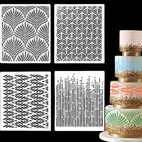 4 Stück Kuchen Dekorieren Schablonen Blumen-Kuchen Schablonen Vorlage Wiederverwendbare Spray Blumenkekse Schablonen Hohl Spitze Dekoration Schablone Fondant Schablonen Backen Schablonen DIY Kuchen 4 Stück Kuchen Dekorieren Schablonen Blumen-Kuchen Schablonen Vorlage Wiederverwendbare Spray Blumenkekse Schablonen Hohl Spitze Dekoration Schablone Fondant Schablonen Backen Schablonen DIY Kuchen von CANIPHA