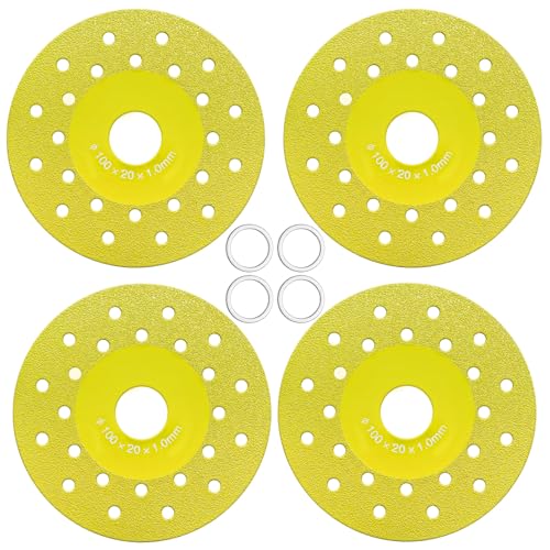 4-teilige goldene Keramik-Trennscheibe für Felsplatten, flache Mehrzweck-Schleifscheibe zum Trimmen und Schleifen von Keramikfliesen, spezielles Schneidwerkzeug für Felsplatten 4-teilige goldene Keramik-Trennscheibe für Felsplatten, flache Mehrzweck-Schleifscheibe zum Trimmen und Schleifen von Keramikfliesen, spezielles Schneidwerkzeug für Felsplatten von CANIPHA
