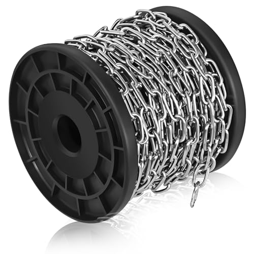 Kettenwerkzeug aus Edelstahl, 50 Fuß langes Kettenwerkzeug aus Edelstahl zum Aufhängen, Jack, kleines Kettenwerkzeug aus Edelstahl, DIY-Metallkettenwerkzeug Edelstahlkette Metallketten Kettenwerkzeug aus Edelstahl, 50 Fuß langes Kettenwerkzeug aus Edelstahl zum Aufhängen, Jack, kleines Kettenwerkzeug aus Edelstahl, DIY-Metallkettenwerkzeug Edelstahlkette Metallketten von CANIPHA