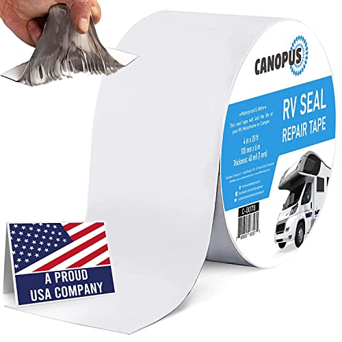 CANOPUS Butyl Klebeband für Wohnwagen, RV, Wohnmobil, Weiß, 10 cm x 6 m CANOPUS Butyl Klebeband für Wohnwagen, RV, Wohnmobil, Weiß, 10 cm x 6 m von CANOPUS
