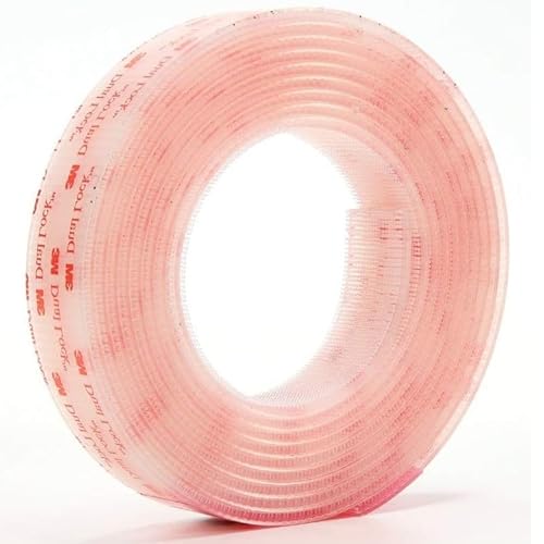 CANOPUS Dual Lock SJ3560 Extra Stark (25,4mmx1m), Wasserfest Klebeband Druckverschluss, 5X stärker als Flauschband und Hakenband, Transparent von CANOPUS