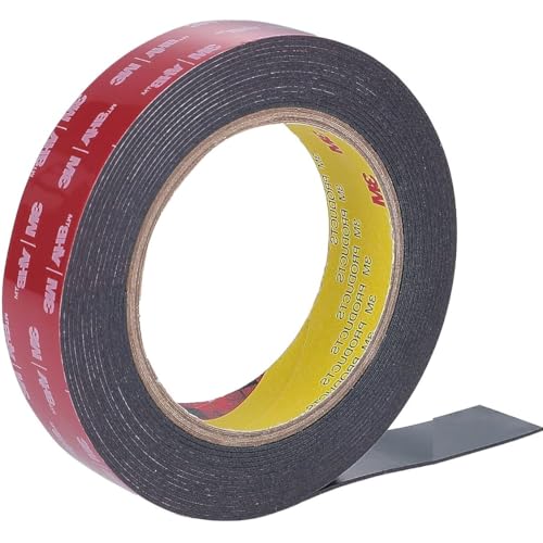 CANOPUS Profi Doppelseitiges Klebeband Extra Stark 3m x 19mm 5952 Wasserfest Schwarz, Indoor & Outdoor, Hochtemperaturbeständig Nummernschild Auto Klebeband CANOPUS Profi Doppelseitiges Klebeband Extra Stark 3m x 19mm 5952 Wasserfest Schwarz, Indoor & Outdoor, Hochtemperaturbeständig Nummernschild Auto Klebeband von CANOPUS