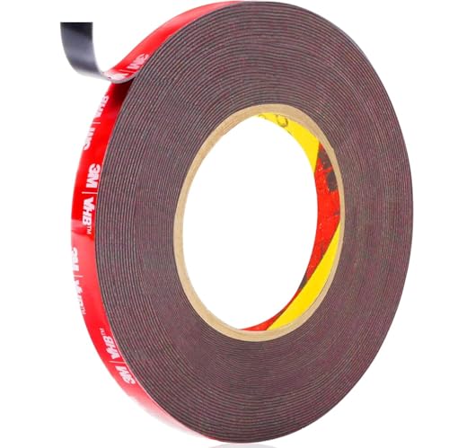 CANOPUS Profi Doppelseitiges Klebeband Extra Stark Schwarz, Wasserfest 5925 Klebeband (10mm x 11m) Wasserdicht Montageklebeband, Ideal für LED Streifenlichter, Auto, Innen, Außenbereich von CANOPUS
