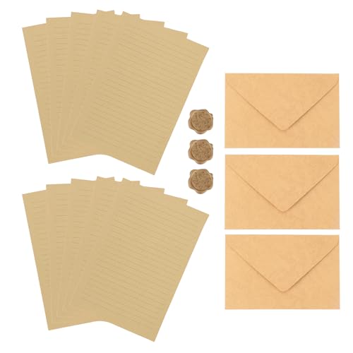 CAPASTEC 1 Satz Umschläge, Einladungsumschläge mit Brief und Wachssiegel für Grußkarten Hochzeit Geburtstagseinladungen, Gelb CAPASTEC 1 Satz Umschläge, Einladungsumschläge mit Brief und Wachssiegel für Grußkarten Hochzeit Geburtstagseinladungen, Gelb von CAPASTEC