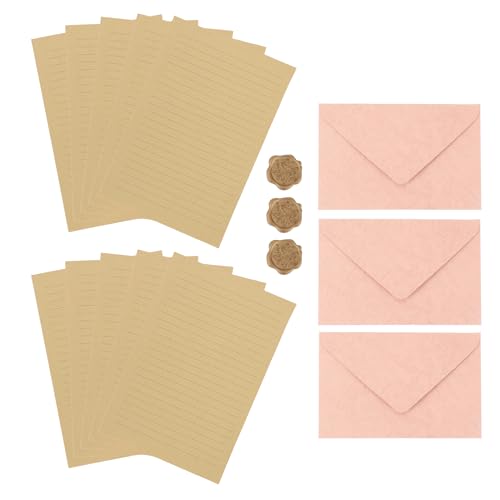 CAPASTEC 1 Satz Umschläge, Einladungsumschläge mit Brief und Wachssiegel für Grußkarten Hochzeit Geburtstagseinladungen, Pink CAPASTEC 1 Satz Umschläge, Einladungsumschläge mit Brief und Wachssiegel für Grußkarten Hochzeit Geburtstagseinladungen, Pink von CAPASTEC