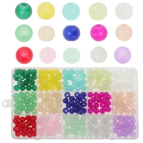 CAPASTEC 1 Set 300 Stück Runde Glasperlen für Armbänder, 8mm Sortierte Farben Solide Armbandperlen, Glasperlen für Schmuckherstellung, Armbandherstellung und DIY Basteln CAPASTEC 1 Set 300 Stück Runde Glasperlen für Armbänder, 8mm Sortierte Farben Solide Armbandperlen, Glasperlen für Schmuckherstellung, Armbandherstellung und DIY Basteln von CAPASTEC