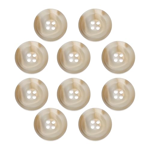 CAPASTEC 10 Stück Knöpfe für Hemd Hose Blazer Jacke Anzug Pullover Manschetten Nähen Stricken Dekoration für Frauen Männer Harz Rund 25mm Khaki CAPASTEC 10 Stück Knöpfe für Hemd Hose Blazer Jacke Anzug Pullover Manschetten Nähen Stricken Dekoration für Frauen Männer Harz Rund 25mm Khaki von CAPASTEC