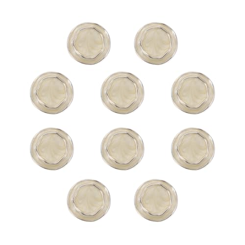 CAPASTEC 10 Stück Knöpfe für Hemd Hose Blazer Jacke Anzug Pullover Manschetten Nähen Stricken Dekoration für Frauen Männer Kunststoff Rund 18mm Beige CAPASTEC 10 Stück Knöpfe für Hemd Hose Blazer Jacke Anzug Pullover Manschetten Nähen Stricken Dekoration für Frauen Männer Kunststoff Rund 18mm Beige von CAPASTEC