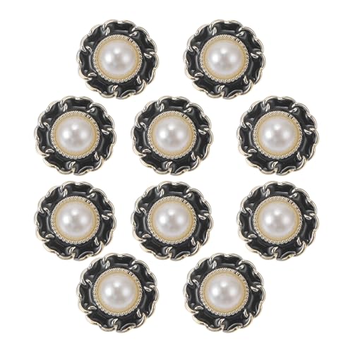CAPASTEC 10 Stück Knöpfe für Hemd Hose Blazer Jacke Anzug Pullover Manschetten Nähen Stricken Dekoration für Frauen Männer Kunststoffharz Blumenform 18mm Schwarz CAPASTEC 10 Stück Knöpfe für Hemd Hose Blazer Jacke Anzug Pullover Manschetten Nähen Stricken Dekoration für Frauen Männer Kunststoffharz Blumenform 18mm Schwarz von CAPASTEC