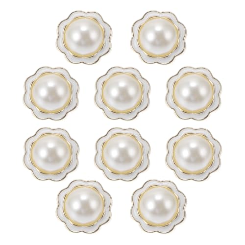 CAPASTEC 10 Stück Knöpfe für Hemd Hose Blazer Jacke Anzug Pullover Manschetten Nähen Stricken Dekoration für Frauen Männer Kunststoffharz Blumenform 18mm Weiß CAPASTEC 10 Stück Knöpfe für Hemd Hose Blazer Jacke Anzug Pullover Manschetten Nähen Stricken Dekoration für Frauen Männer Kunststoffharz Blumenform 18mm Weiß von CAPASTEC