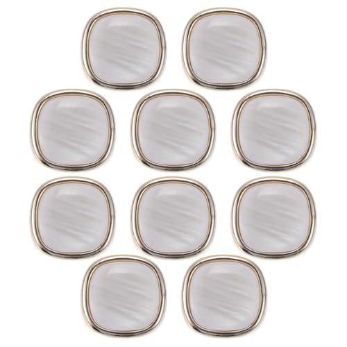 CAPASTEC 10 Stück Knöpfe für Hemd Hose Blazer Jacke Anzug Pullover Manschetten Nähen Stricken Dekoration für Frauen Männer Kunststoffharz Quadrat 18mm Beige CAPASTEC 10 Stück Knöpfe für Hemd Hose Blazer Jacke Anzug Pullover Manschetten Nähen Stricken Dekoration für Frauen Männer Kunststoffharz Quadrat 18mm Beige von CAPASTEC
