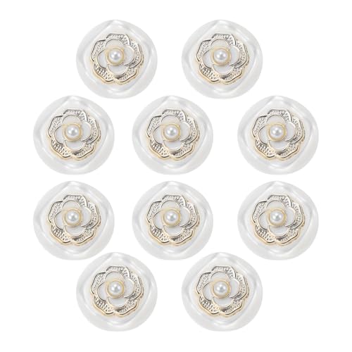 CAPASTEC 10 Stück Knöpfe für Hemd Hose Blazer Jacke Anzug Pullover Manschetten Nähen Stricken Dekoration für Frauen Männer Kunststoffharz Rund 21mm Weiß CAPASTEC 10 Stück Knöpfe für Hemd Hose Blazer Jacke Anzug Pullover Manschetten Nähen Stricken Dekoration für Frauen Männer Kunststoffharz Rund 21mm Weiß von CAPASTEC