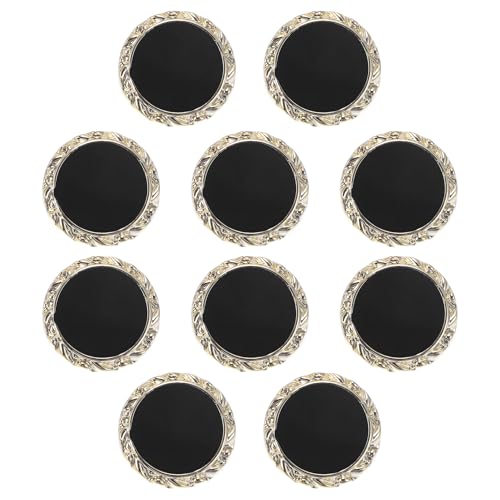 CAPASTEC 10 Stück Knöpfe für Hemd Hose Blazer Jacke Anzug Pullover Manschetten Nähen Stricken Dekoration für Frauen Männer Kunststoffharz geprägt Rund 25mm Schwarz CAPASTEC 10 Stück Knöpfe für Hemd Hose Blazer Jacke Anzug Pullover Manschetten Nähen Stricken Dekoration für Frauen Männer Kunststoffharz geprägt Rund 25mm Schwarz von CAPASTEC