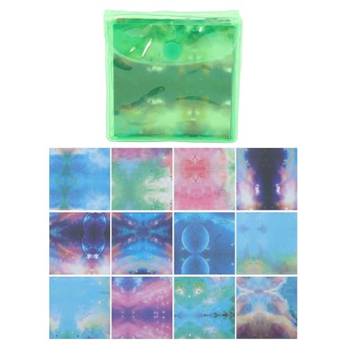 CAPASTEC 180Pcs Origami Papier 7.7x7.7cm Doppelseitiges Origami Papier 12 Stil Sternenhimmel Bastelpapier Bunt Für DIY Kunst Und Bastelprojekte Grün von CAPASTEC