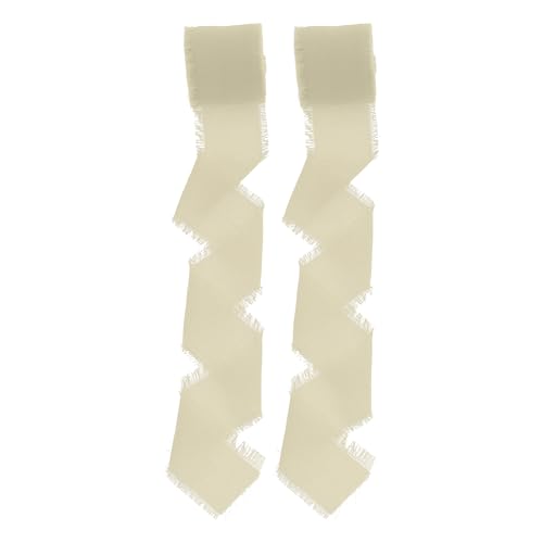 CAPASTEC 2 Stk. Geschenkband, Band für Basteln, Geschenkband, Dekoratives Polyesterband, Band für Geschenkverpackung, Champagner CAPASTEC 2 Stk. Geschenkband, Band für Basteln, Geschenkband, Dekoratives Polyesterband, Band für Geschenkverpackung, Champagner von CAPASTEC