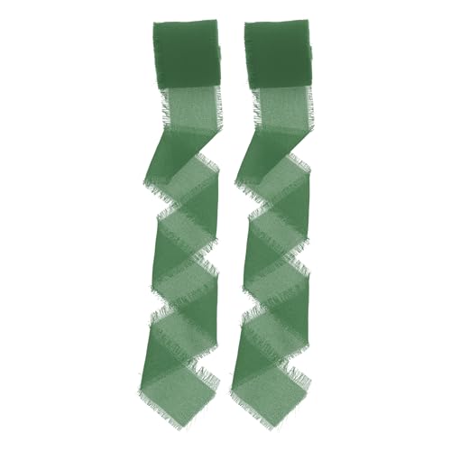 CAPASTEC 2 Stk. Geschenkband, Band für Basteln, Geschenkband zum Verpacken, Dekoratives Polyesterband, Band zum Geschenke Verpacken, Grün CAPASTEC 2 Stk. Geschenkband, Band für Basteln, Geschenkband zum Verpacken, Dekoratives Polyesterband, Band zum Geschenke Verpacken, Grün von CAPASTEC