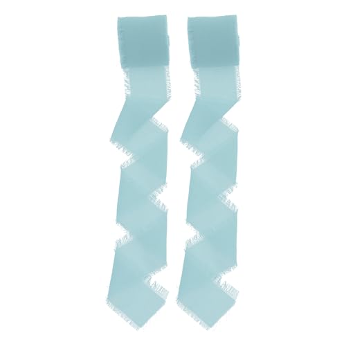 CAPASTEC 2 Stk. Geschenkband, Band für Basteln, Geschenkband zum Verpacken, Dekoratives Polyesterband, Band zum Geschenke Verpacken, Himmelblau CAPASTEC 2 Stk. Geschenkband, Band für Basteln, Geschenkband zum Verpacken, Dekoratives Polyesterband, Band zum Geschenke Verpacken, Himmelblau von CAPASTEC