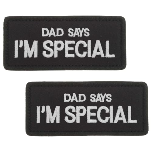CAPASTEC 2 Stücke Stickpatches, Bestickte Abzeichen, Klettverschlüsse Für Mützen Taschen Westen Jacken Rucksäcke Uniformen, Schwarz Weiß CAPASTEC 2 Stücke Stickpatches, Bestickte Abzeichen, Klettverschlüsse Für Mützen Taschen Westen Jacken Rucksäcke Uniformen, Schwarz Weiß von CAPASTEC