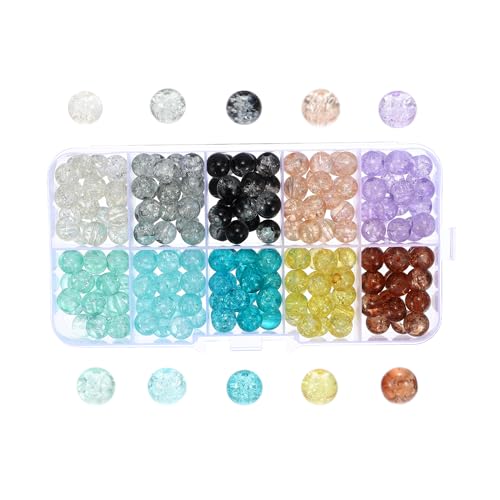 CAPASTEC 200 Stück 8mm runde Glasperlen für Armbänder Perlen für Armbänder, Glasperlen zur Schmuckherstellung, Armbandherstellung Basteln CAPASTEC 200 Stück 8mm runde Glasperlen für Armbänder Perlen für Armbänder, Glasperlen zur Schmuckherstellung, Armbandherstellung Basteln von CAPASTEC
