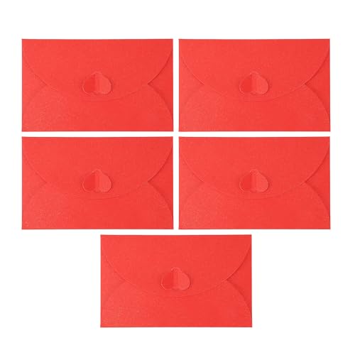 CAPASTEC 5 Stück Umschläge, Einladungsumschläge für Grußkarten Hochzeit Geburtstagseinladungen, 17,5x11cm, Rot CAPASTEC 5 Stück Umschläge, Einladungsumschläge für Grußkarten Hochzeit Geburtstagseinladungen, 17,5x11cm, Rot von CAPASTEC