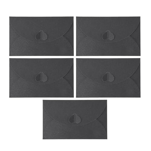 CAPASTEC 5 Stück Umschläge, Einladungsumschläge für Grußkarten Hochzeit Geburtstagseinladungen, 17,5x11cm, Schwarz CAPASTEC 5 Stück Umschläge, Einladungsumschläge für Grußkarten Hochzeit Geburtstagseinladungen, 17,5x11cm, Schwarz von CAPASTEC