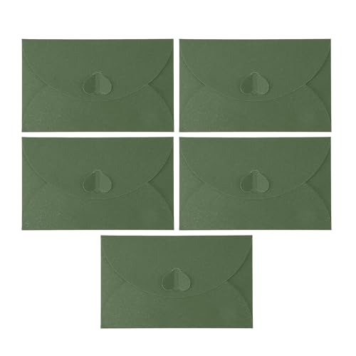 CAPASTEC 5 Stück Umschläge, Einladungsumschläge für Grußkarten Hochzeit Geburtstagseinladungen, 17,5x11cm, Tiefgrün CAPASTEC 5 Stück Umschläge, Einladungsumschläge für Grußkarten Hochzeit Geburtstagseinladungen, 17,5x11cm, Tiefgrün von CAPASTEC