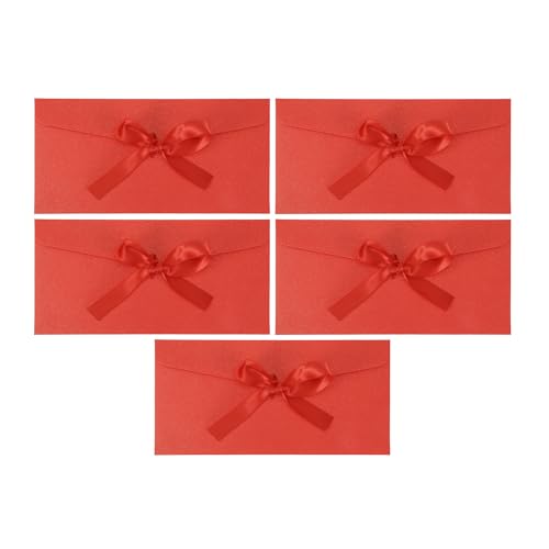 CAPASTEC 5 Stück Umschläge, Einladungsumschläge für Grußkarten Hochzeit Geburtstagseinladungen, 22x11cm, Rot CAPASTEC 5 Stück Umschläge, Einladungsumschläge für Grußkarten Hochzeit Geburtstagseinladungen, 22x11cm, Rot von CAPASTEC