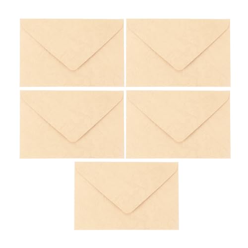 CAPASTEC 5 Stück Umschläge, Einladungsumschläge für Grußkarten Hochzeit Geburtstagseinladungen, Beige CAPASTEC 5 Stück Umschläge, Einladungsumschläge für Grußkarten Hochzeit Geburtstagseinladungen, Beige von CAPASTEC