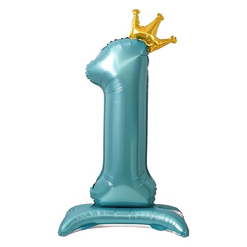 CAPASTEC Balloons Blue Balloon Standing Number Balloon 1 Birthday Decoration Foil Helium for Birthday Party Anniversary Party CAPASTEC Balloons Blue Balloon Standing Number Balloon 1 Birthday Decoration Foil Helium for Birthday Party Anniversary Party von CAPASTEC