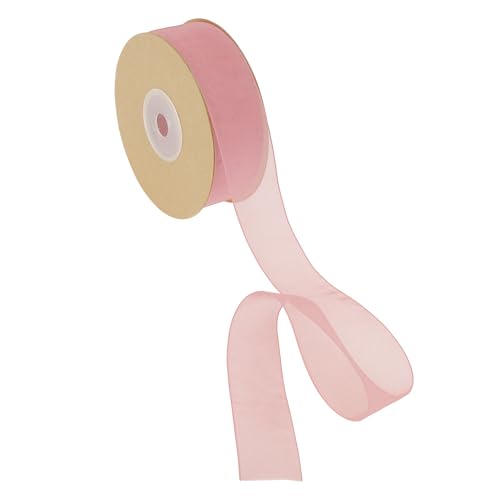 CAPASTEC Geschenkband, 22,86m x 2,5cm Nylonband, Geschenkbänder, Breites Hochzeitsdekoband, Dunkelrosa CAPASTEC Geschenkband, 22,86m x 2,5cm Nylonband, Geschenkbänder, Breites Hochzeitsdekoband, Dunkelrosa von CAPASTEC