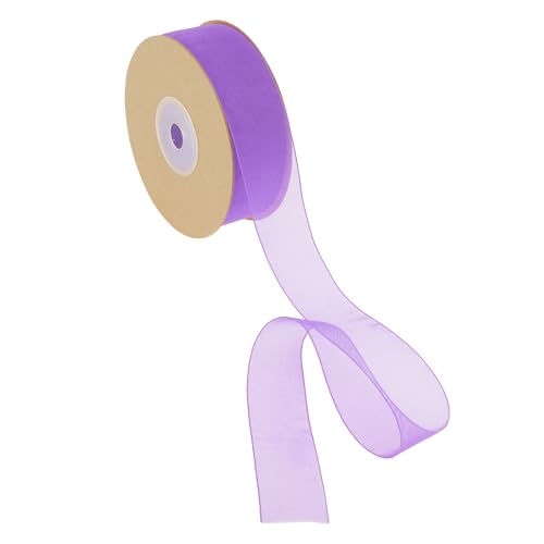 CAPASTEC Geschenkband, 22,86m x 2,5cm Nylonband, Geschenkbänder, Breites Hochzeitsdekoband, Hellviolett CAPASTEC Geschenkband, 22,86m x 2,5cm Nylonband, Geschenkbänder, Breites Hochzeitsdekoband, Hellviolett von CAPASTEC