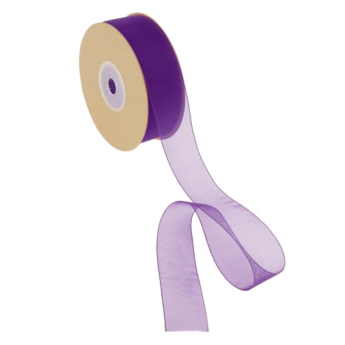 CAPASTEC Geschenkband, 22,86m x 2,5cm Nylonband, Geschenkbänder, Breites Hochzeitsdekoband, Tiefes Lila CAPASTEC Geschenkband, 22,86m x 2,5cm Nylonband, Geschenkbänder, Breites Hochzeitsdekoband, Tiefes Lila von CAPASTEC