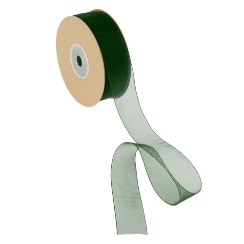 CAPASTEC Geschenkband, 22,86m x 2,5cm Nylonband, Geschenkbänder, Breites Hochzeitsdekoband, Tiefgrün CAPASTEC Geschenkband, 22,86m x 2,5cm Nylonband, Geschenkbänder, Breites Hochzeitsdekoband, Tiefgrün von CAPASTEC