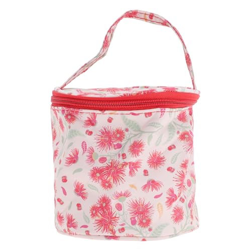 CAPASTEC Kleiner Garnbeutel, Stricktaschen, Garn-Aufbewahrungsorganisator, Häkeltasche, Mini-Garn-Trommelkoffer zur Aufbewahrung von Strick- und Häkelbedarf, Gelb Grau von CAPASTEC