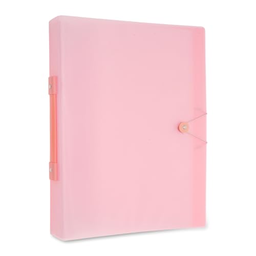 CAPASTEC Kunstmappe, 30 Seiten Künstlermappe mit Klarsichthüllen, 44x30cm Präsentationsmappe für Kinderkünstler Kunstwerke, Pink von CAPASTEC