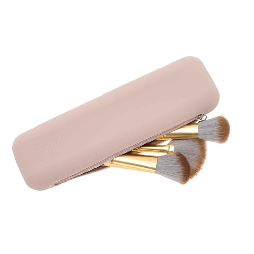 CAPASTEC Reise-Make-up-Pinselhalter, Anti-Fall-Silikon-Gesichtspinselhalter, Make-up-Werkzeug-Organisator für unterwegs, 20x6.5x3cm, Hellrosa CAPASTEC Reise-Make-up-Pinselhalter, Anti-Fall-Silikon-Gesichtspinselhalter, Make-up-Werkzeug-Organisator für unterwegs, 20x6.5x3cm, Hellrosa von CAPASTEC