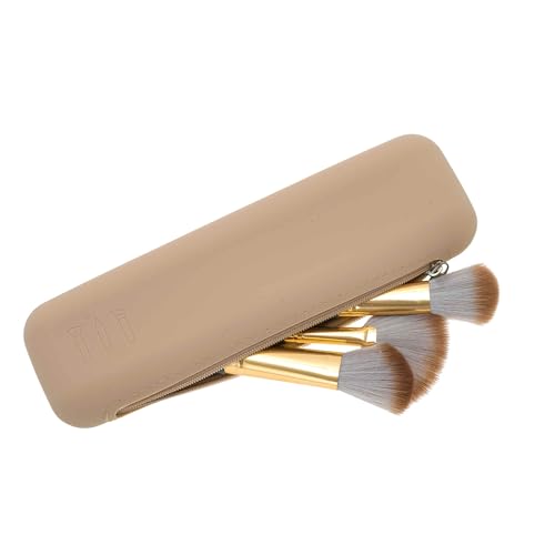 CAPASTEC Reise-Make-up-Pinselhalter, Anti-Fall-Silikon-Gesichtspinselhalter, Make-up-Werkzeug-Organisator für unterwegs, 20x6.5x3cm, Khaki CAPASTEC Reise-Make-up-Pinselhalter, Anti-Fall-Silikon-Gesichtspinselhalter, Make-up-Werkzeug-Organisator für unterwegs, 20x6.5x3cm, Khaki von CAPASTEC