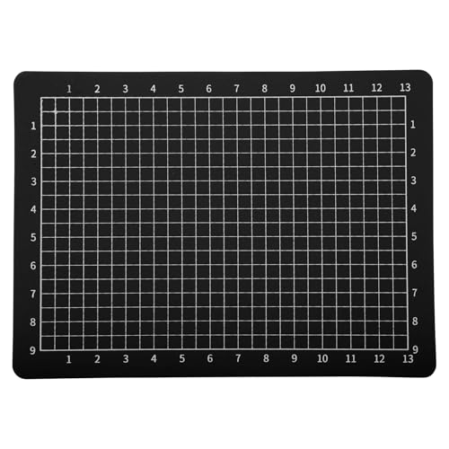 CAPASTEC Selbstheilende Schneidematte 15x11cm (A6) Einseitige Bastelplatte Nähmatte Schneidematte für Nähbasteln Hobby Stoff Scrapbooking Schwarz von CAPASTEC