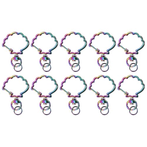 CAPASTEC Shell Schlüsselanhänger, 10Pcs Shell Karabinerhaken Schlüsselanhänger, Mit Schraubverschluss, Für Handgemachte Accessoires Von Handtaschen Schulter, Verschiedene Farben CAPASTEC Shell Schlüsselanhänger, 10Pcs Shell Karabinerhaken Schlüsselanhänger, Mit Schraubverschluss, Für Handgemachte Accessoires Von Handtaschen Schulter, Verschiedene Farben von CAPASTEC