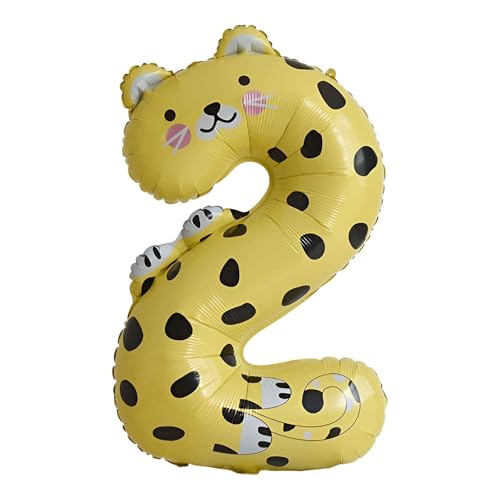 CAPASTEC Zahl Luftballons Tierdruck Zahl Luftballon - Zahl 2 40 Zoll Folien Zahl Luftballons Deko Für Party Bunt 1 Stück CAPASTEC Zahl Luftballons Tierdruck Zahl Luftballon - Zahl 2 40 Zoll Folien Zahl Luftballons Deko Für Party Bunt 1 Stück von CAPASTEC