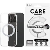 CARE by PanzerGlass® KICKSTAND Handy-Cover für Apple iPhone 16 Pro silber von CARE by PanzerGlass®