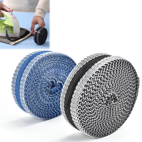 CAREDGO Saumband zum Aufbügeln, 2pcs Bügelband Gardinen Kürzen 2.5cm * 10M Bügelsaumband Hose Kürzen ohne Nähen Nahtband aus Poly Saumband zum Bügeln Waschfest Formband für Hosen, Vorhänge, Kleidung CAREDGO Saumband zum Aufbügeln, 2pcs Bügelband Gardinen Kürzen 2.5cm * 10M Bügelsaumband Hose Kürzen ohne Nähen Nahtband aus Poly Saumband zum Bügeln Waschfest Formband für Hosen, Vorhänge, Kleidung von CAREDGO